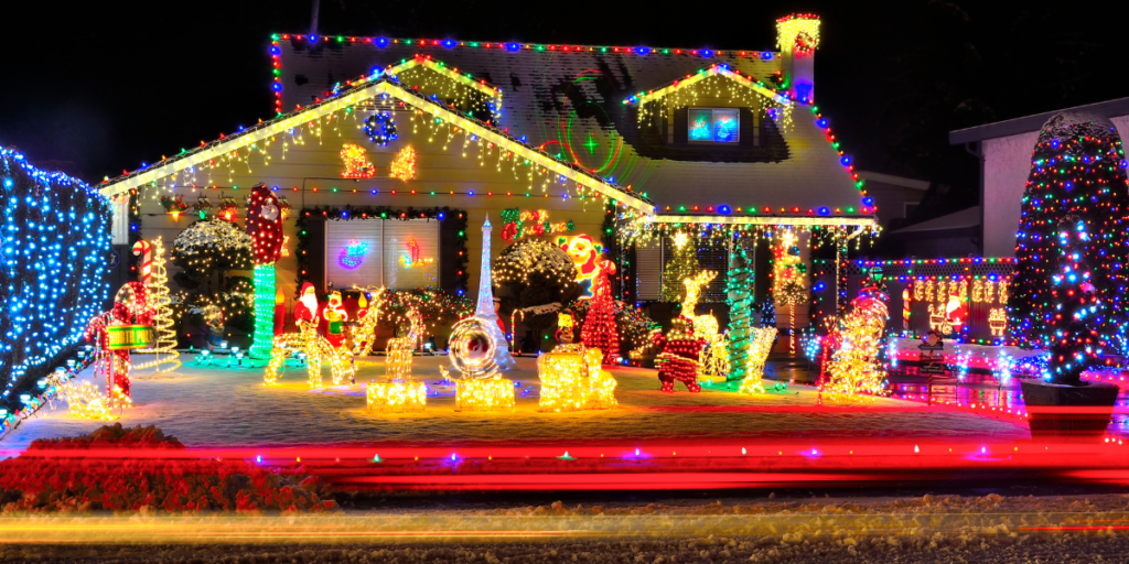 Use luzes para uma decoração de Natal mais linda