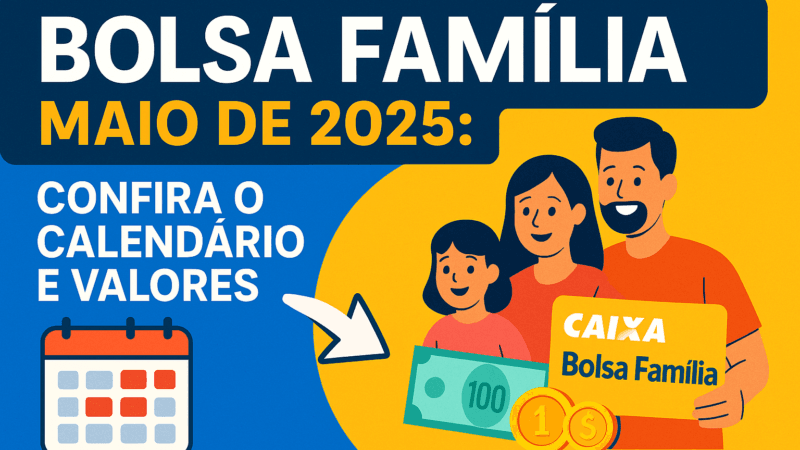 Bolsa Família Maio de 2025: Veja Quem Tem Direito e Confira o Calendário Completo de Pagamentos