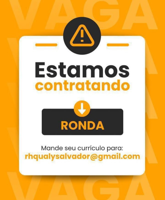 1 Vaga de emprego para Ronda na empresa RH Qualy em 19/09
