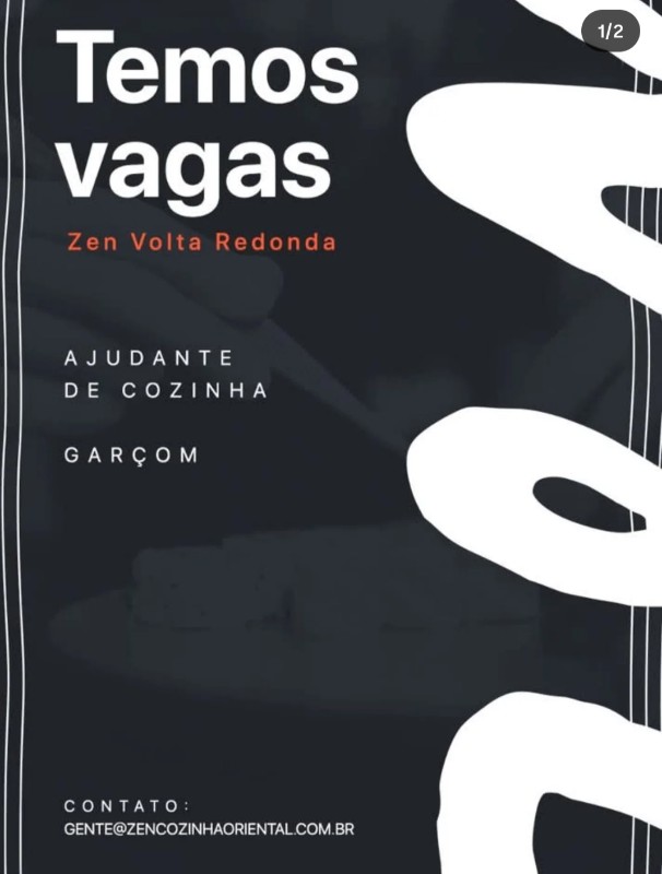 2 Vagas de emprego para Ajudante De Cozinha, Garçom na empresa Zen, Volta Redonda em 20/09