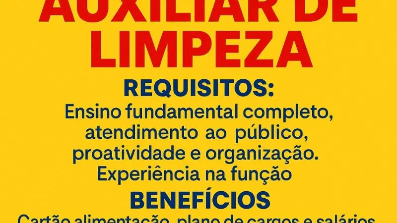 2 Vagas de emprego para Vigia, Auxiliar De Limpeza na empresa Elranchito em 09/09