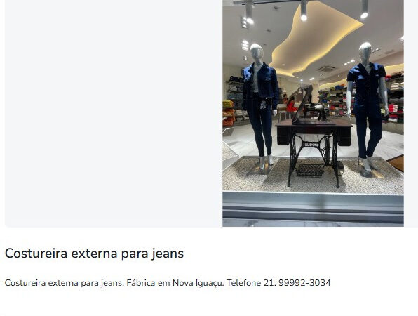 1 Vaga de emprego para Costureira Externa Para Jeans na Cidade Rio de Janeiro em 11/09