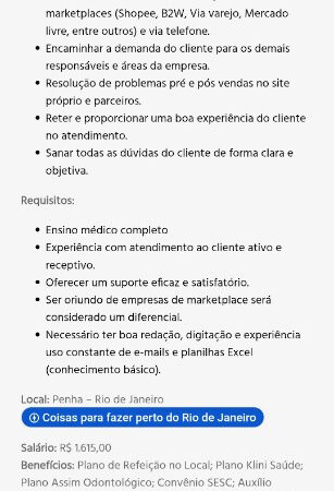1 Vaga de emprego para Auxiliar De Backoffice na empresa Móveis e Colchões em 09/09