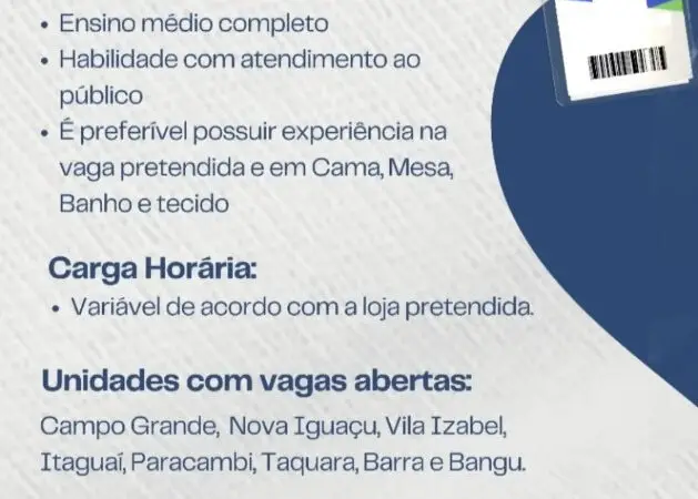 3 Vagas de emprego para Atendente, Caixa E Estoquista sem experiência na empresa Teciplast em 09/09