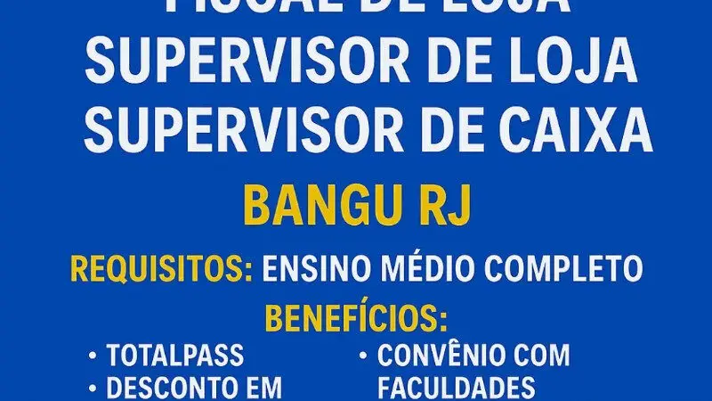 4 Vagas de emprego para Operador De Loja, Fiscal De Loja, Supervisor De Loja, Supervisor De Caixa na empresa Moda Objetiva em 10/09