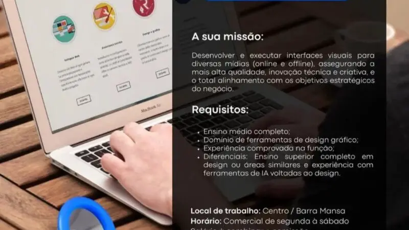 1 Vaga de emprego para Designer na Cidade Rio de Janeiro em 11/09