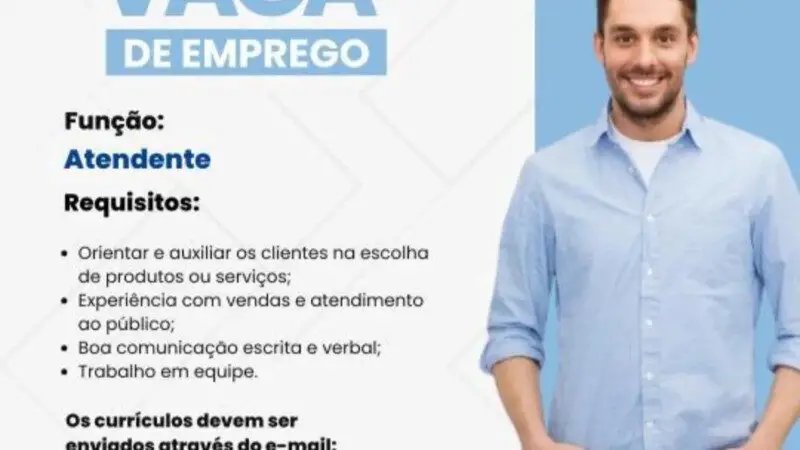 1 Vaga de emprego para Atendente na empresa Se7e Mares em 11/09