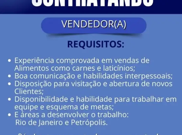 1 Vaga de emprego para Vendedor A na empresa Marechal Vendas em 10/09