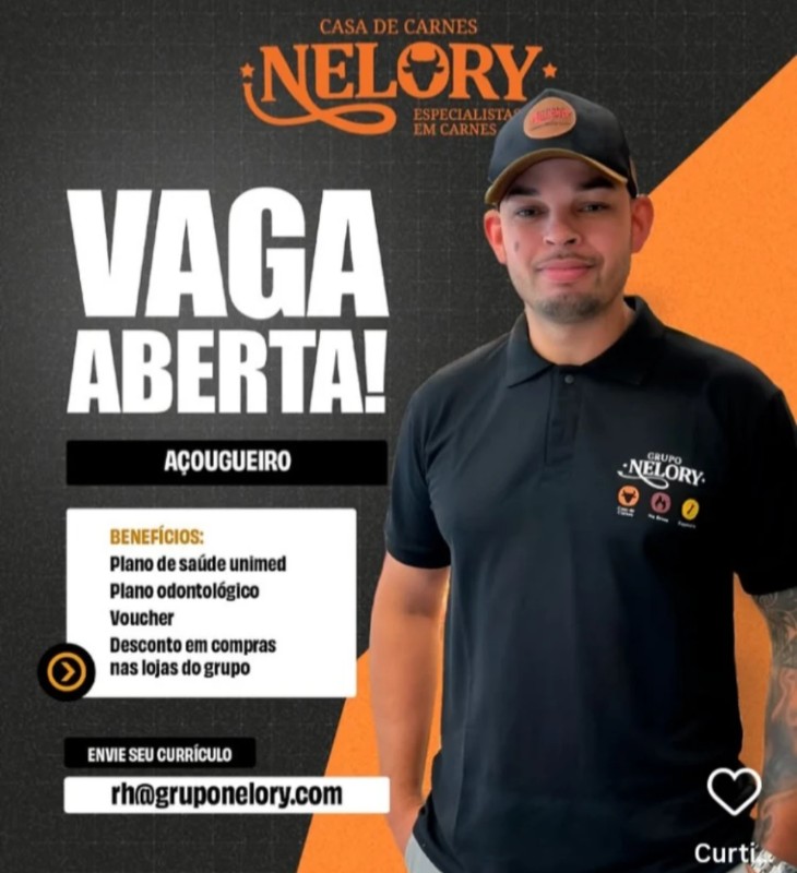 1 Vaga de emprego para Açougueiropecialista Técnico Júnior na empresa Casa de Carnes Nelory em 18/09