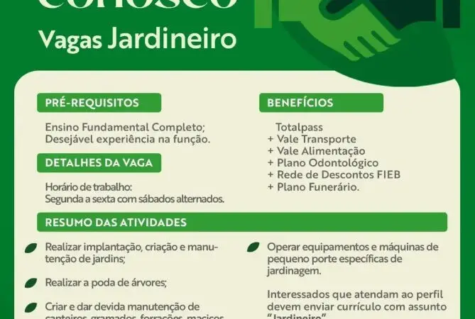 1 Vaga de emprego para Auxiliar De Serviços Gerais sem experiência na empresa Grupo Bosque da Paz em 11/09