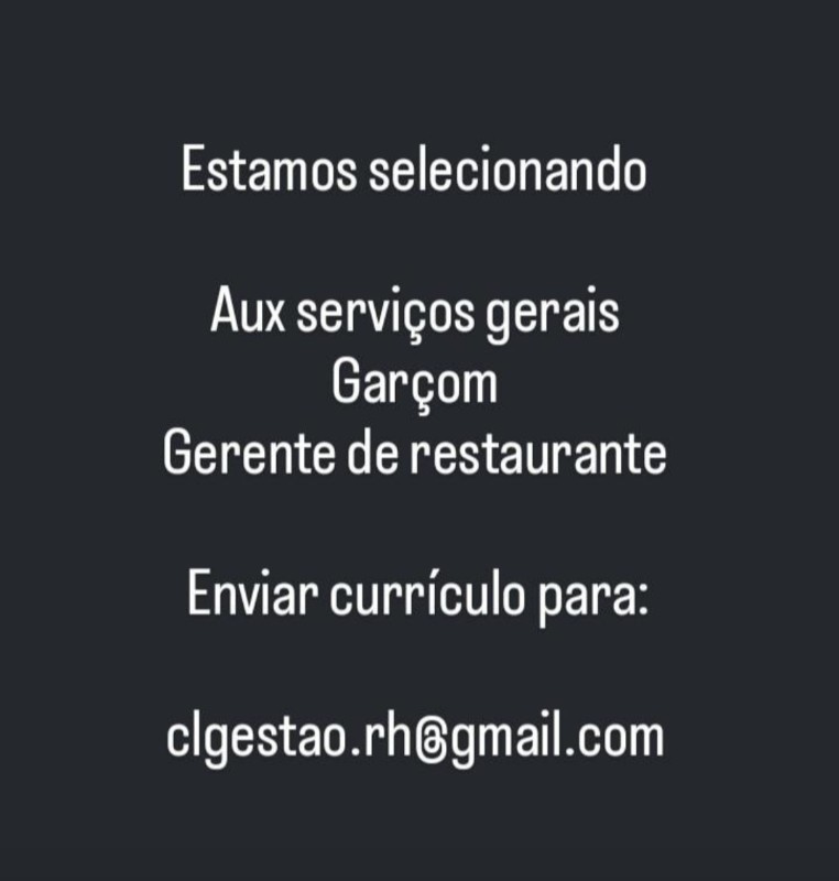 3 Vagas de emprego para Auxiliar De Serviços Gerais, Garçom, Gerente De Restaurante na Cidade Salvador em 19/09