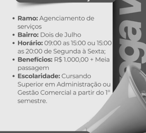 1 Vaga de emprego para Estágio Administração na empresa Nurec em 11/09
