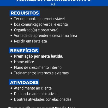 1 Vaga de emprego para Auxiliar Administrativo na empresa Grupo Rocket em 12/09