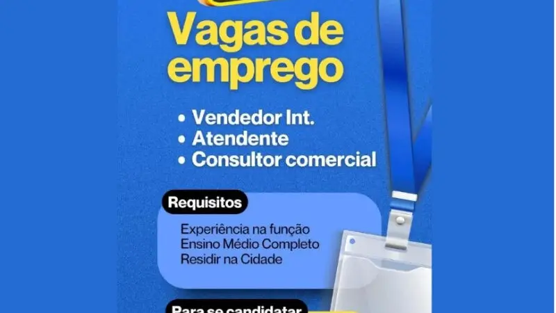 1 Vaga de emprego para Vendedor Interno Atendente Consultor Comercial na cidade em 06/09