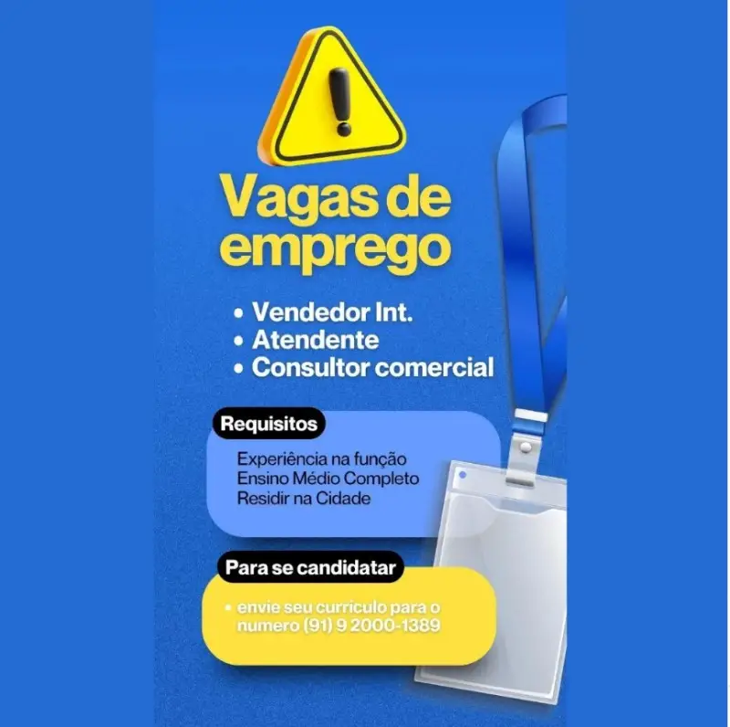 1 Vaga de emprego para Vendedor Interno Atendente Consultor Comercial na cidade em 06/09