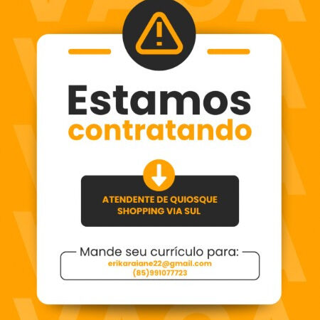 1 Vaga de emprego para Atendente De Quiosque no segmento comercial em 10/09