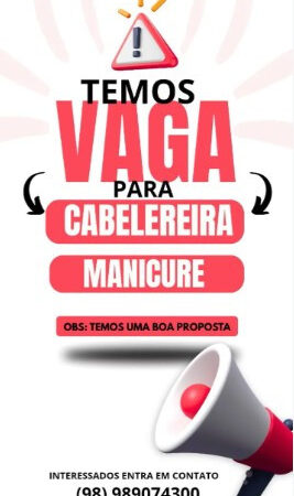 2 Vagas de emprego para Cabelereira, Manicure no Segmento de salão de beleza em 12/09
