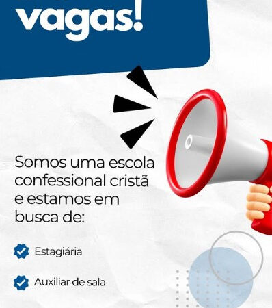 2 Vagas de emprego para Estagiária, Auxiliar De Sala no Segmento escolar em 12/09