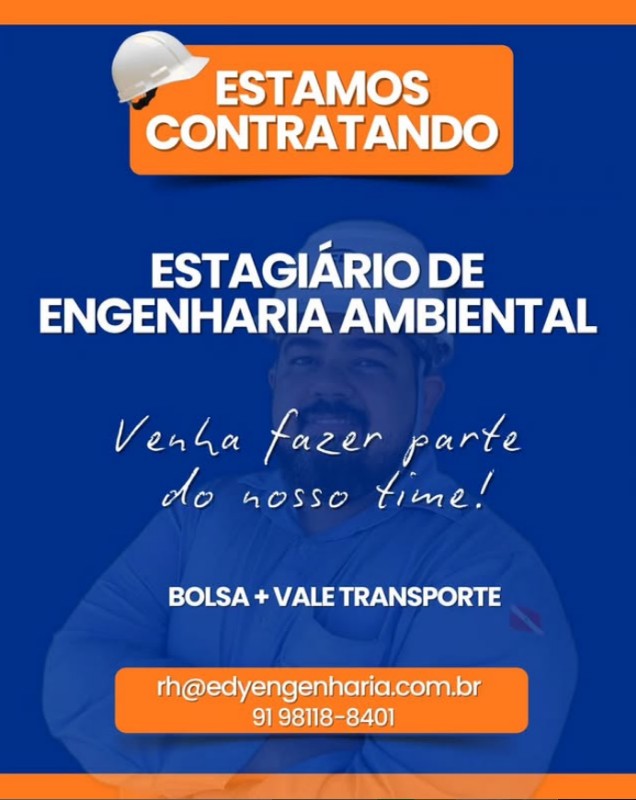 1 Vaga de emprego para Estagiário De Engenharia Ambiental na empresa EDY ENGENHARIA em 20/09