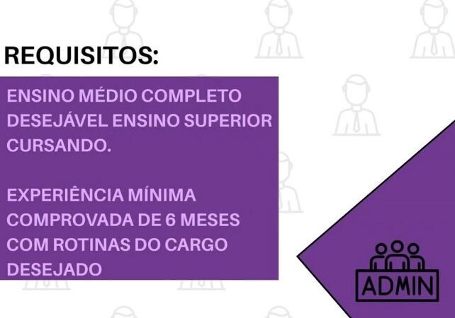 1 Vaga de emprego para Assistente Administrativo na empresa IDESC em 12/09