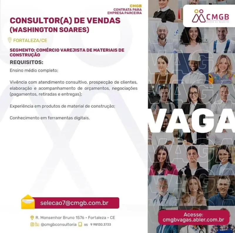 1 Vaga de emprego para Consultor De Vendas no segmento de comércio varejista em 10/09