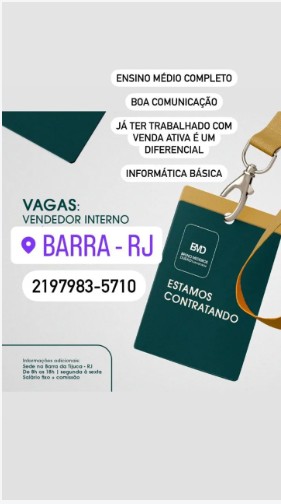 1 Vaga de emprego para Vendedor Interno na empresa Starcor Corretora de Seguros em 23/09
