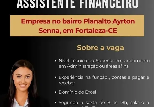1 Vaga de emprego para Assistente Financeiro na empresa RH Teplacon em 11/09