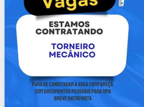1 Vaga de emprego para Torneiro Mecanico na cidade em 06/09