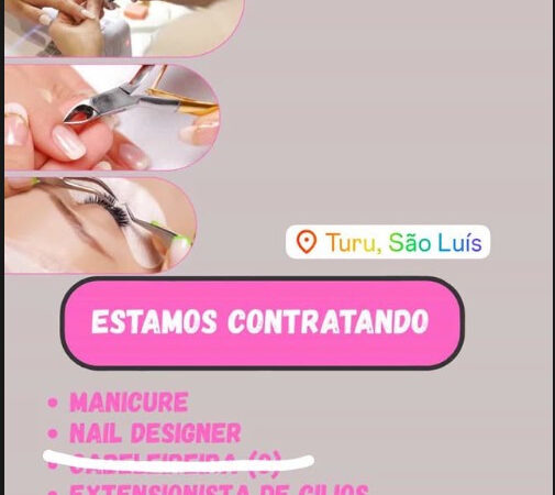 3 Vagas de emprego para Manicure, Nail Designer, Extensionista De Cílios na empresa Salão de Beleza La D´Elas em 09/09
