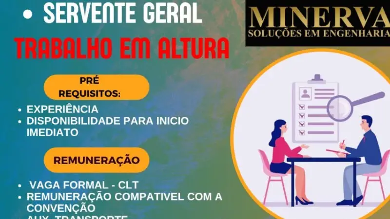 3 Vagas de emprego para Oficial Pedreiro, Meio Oficial, Servente Geral na empresa Minerva em 09/09