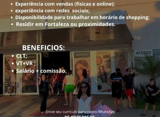1 Vaga de emprego para Vendedora na empresa M de Mulher em 11/09