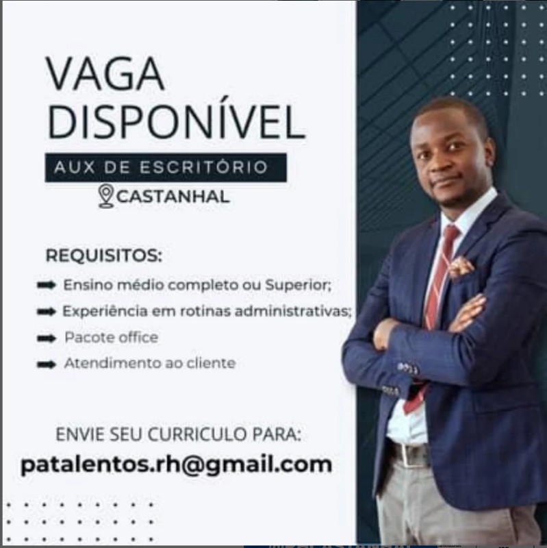1 Vaga de emprego para Auxiliar De Escritório na CIDADE em 19/09