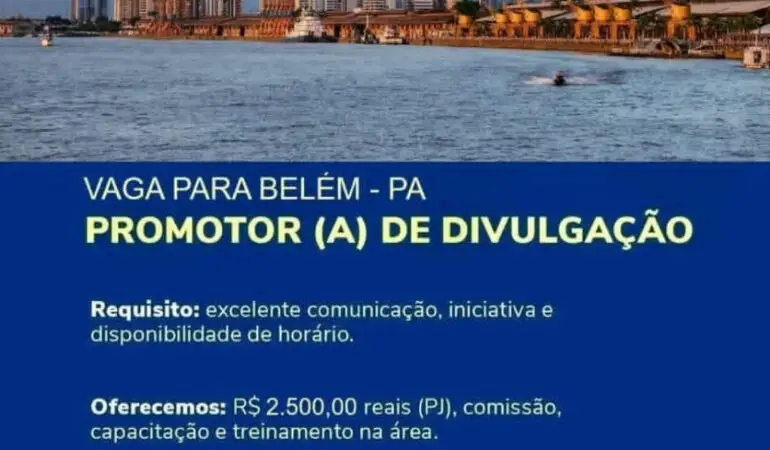 1 Vaga de emprego para Promotor De Divulgação na empresa GAV em 06/09