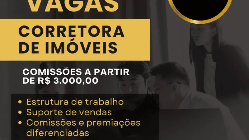 1 Vaga de emprego para Corretora De Imóveis na empresa Modelas em 11/09
