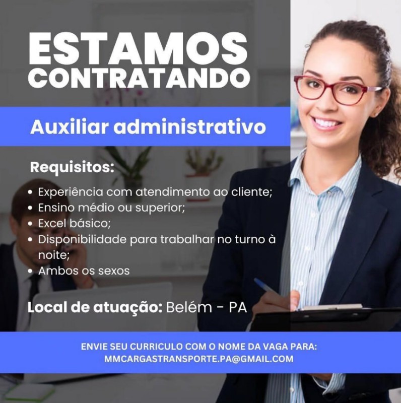 1 Vaga de emprego para Auxiliar Administrativo na Cidade em 17/09