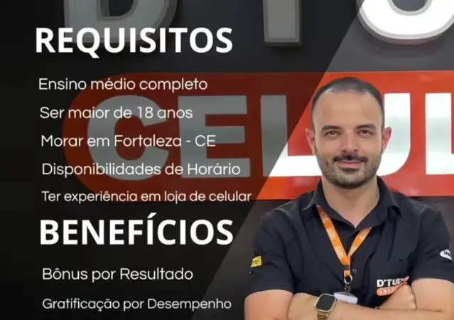 1 Vaga de emprego para Auxiliar De Gestão na empresa DTudo Celular em 12/09