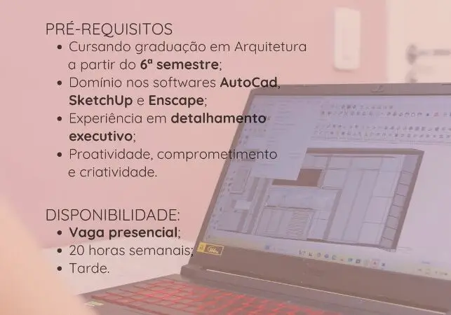 1 Vaga de emprego para Estagiário De Arquitetura na empresa Grupo Alana Parente em 11/09