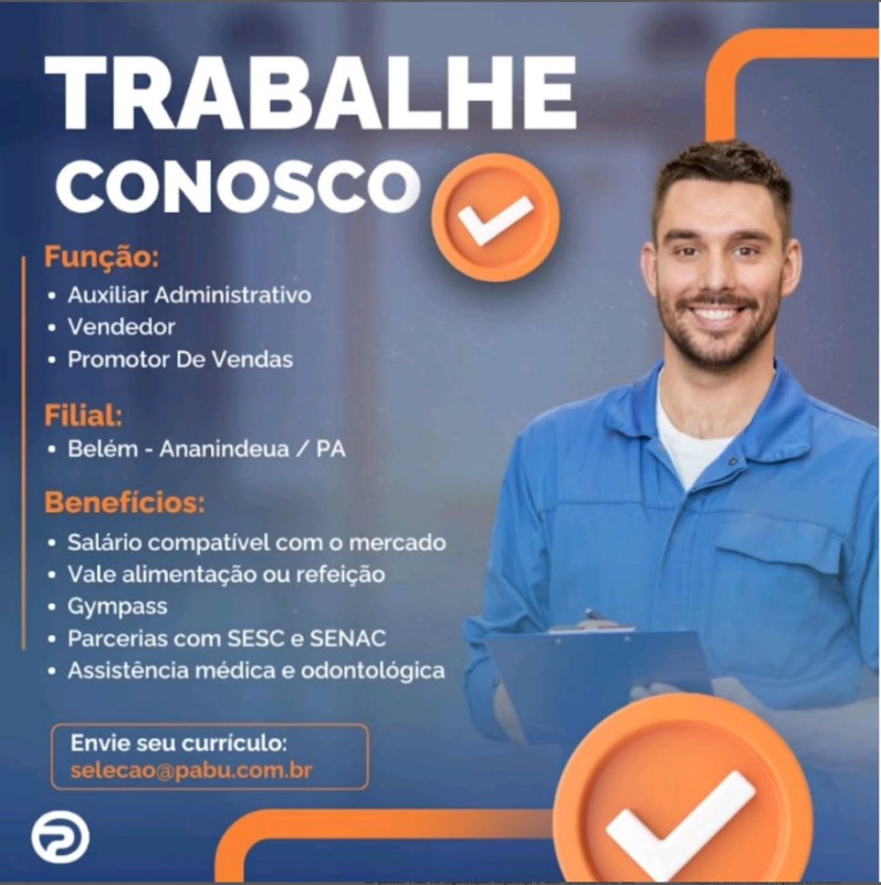 1 Vaga de emprego para Auxiliar Administrativo, Vendedor E Promotor De Vendas na Cidade em 30/09
