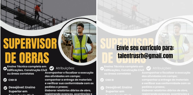 1 Vaga de emprego para Supervisor De Obras na empresa Talento Rush em 24/09