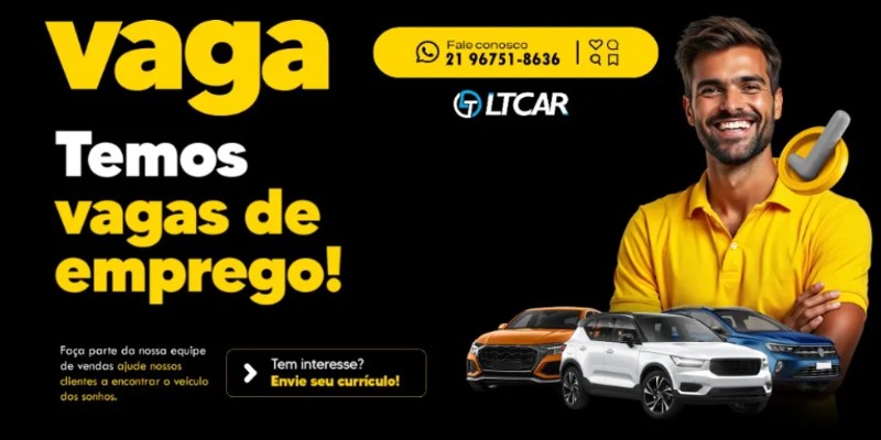 1 Vaga de emprego para Vendedor na empresa LTCAR em 26/09