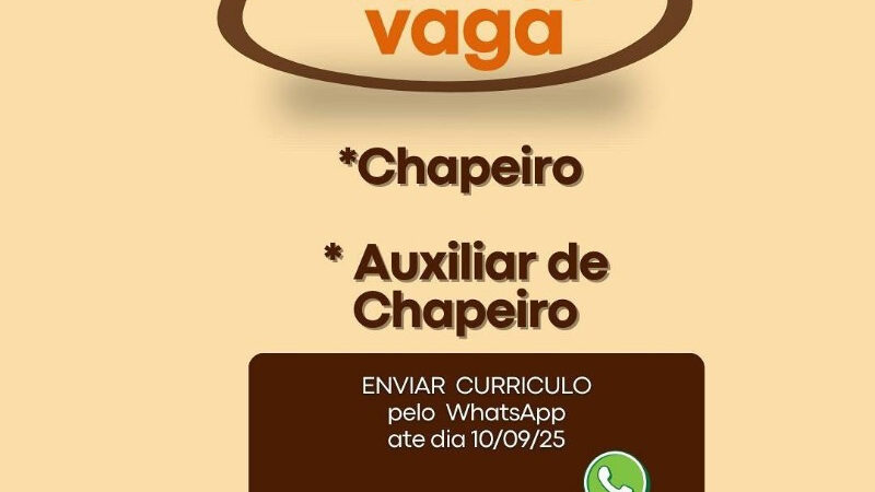 2 Vagas de emprego para Chapeiro, Auxiliar De Chapeiro na empresa Arretado Burger em 10/09