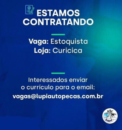 1 Vaga de emprego para Estoquista na empresa Lupi Autopecas em 06/09