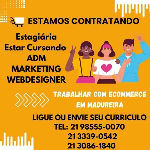 1 Vaga de emprego para Estagiária no Bairro Madureira em 06/09