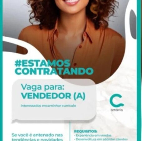 1 Vaga de emprego para Vendedor na empresa Grupo Amávia em 10/09