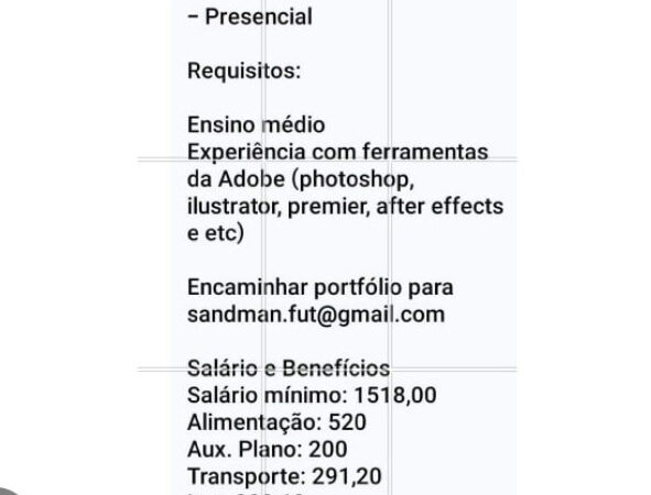 1 Vaga de emprego para Designer na Cidade Salvador em 06/09