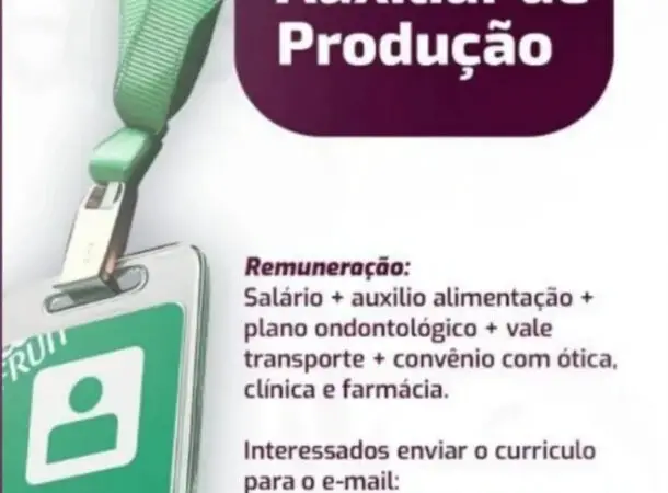 1 Vaga de emprego para Auxiliar De Produção na empresa XINGUFRUITS em 06/09