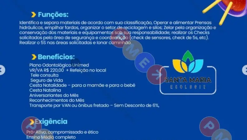 1 Vaga de emprego para Ajudante De Depósito sem experiência na empresa Santa Maria em 08/09