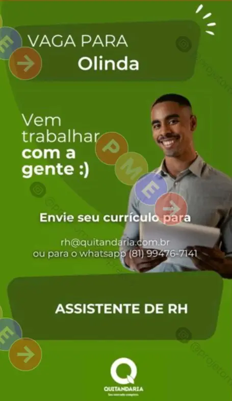 1 Vaga de emprego para Assistente De Rh na empresa Quitandaria em 08/09