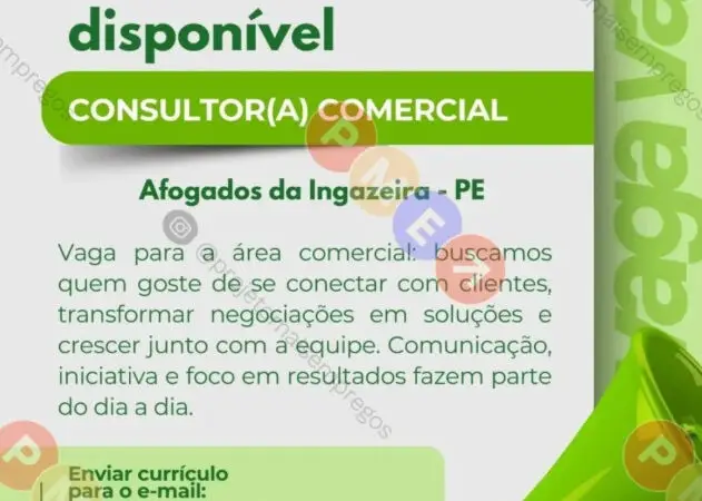 1 Vaga de emprego para Consultor Comercial na empresa Clínica Salvador Implantes em 06/09