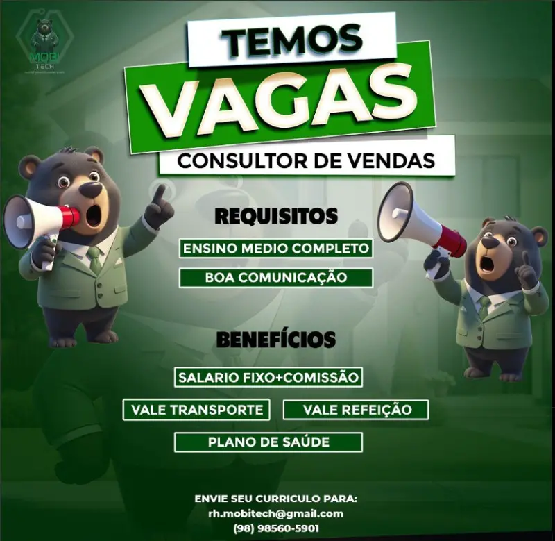 1 Vaga de emprego para Consultor De Vendas sem experiência na empresa Mobi em 06/09
